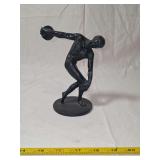 Cast Iron Discobolus Figurine