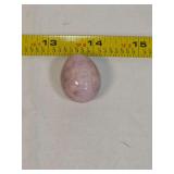Polished Purple and White Stone Egg