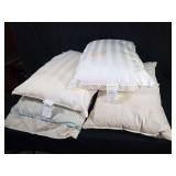 Group of Four Assorted Bed Pillows