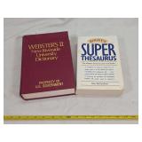 Webster's II New Riverside University Dictionary and Roget's Super Thesaurus Reference Books