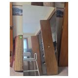 Frameless Full-Length Mirrored Closet Door Panel
