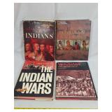 Four Hardcover Books on Native American History including The American Heritage Book of Indians and Indian Nations of North America
