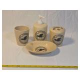 National Wild Turkey Federation Ceramic Bathroom Accessory Set