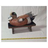 Ducks Unlimited Special Edition 2005-2006 Wigeon Duck Decoy Carving by Steve Hamrick