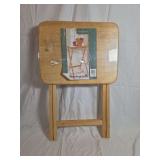 Home Trends Wooden Folding Tray Table
