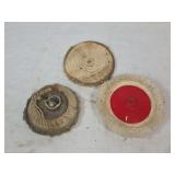 Three Buffing Wheels and Polish Pads