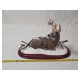 Winter Stag by Bob Travers Danbury Mint White-Tailed Deer Sculpture