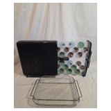 Keurig Black Plastic K-Cup Storage Tower and Metal Mesh Basket