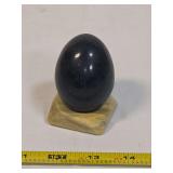 Polished Stone Egg with Mineral Stand