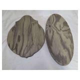 Two Wooden Taxidermy Wall Plaques