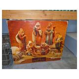 Grandeur Noel 1994 Porcelain Nativity Figurine Set in Original Box