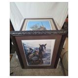 Two Framed National Wild Turkey Federation Prints by Paul Calle and Marian Anderson