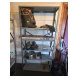 Industrial Steel Shelving Unit with Five Shelves