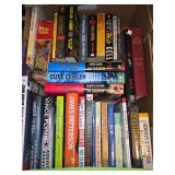 Box of Mixed Fiction and Non-Fiction Hardcover and Paperback Books