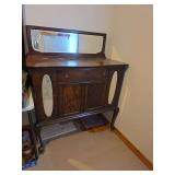 Quarter-Sawn Oak Sideboard with Mirrored Splashback