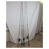 Assorted Fishing Rods and Reels Including Daiwa and Berkley