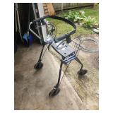 Dolomite Maxi+ 650 Bariatric Rollator Walker Blue Steel