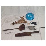 Mixed Group of Household Items, Utensils, and Figurines