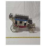 US Mail Stagecoach Model Replica Made of Painted Metal