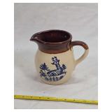 Ceramic Pitcher American Country Collection Deer in Forest Motif