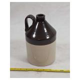 Two-Tone Glazed Stoneware Jug with Handle