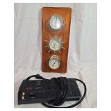 Sunbeam Wall Mounted Weather Station and APC SurgeArrest Power Strip