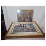 Terry Redlin Signed Limited Edition Print Closed For The Season and Wildlife Taxidermy Mount