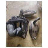 Set of Italian Made Plastic Canada Goose Hunting Decoys with Mesh Carry Bag