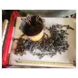 Metal Chains in Coffee Can Container