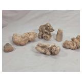 Pre-Columbian Style Carved Stone Artifacts and Terracotta Figures
