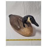 Carved Wooden Canada Goose Decoy