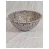 Recycled Plastic Mixing Bowl with Multi-Color Speckled Pattern