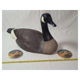 Canada Goose Decoy Made Exclusively for National Wild Turkey Federation Numbered 1468 of 1500 with Two Coasters