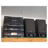 Sharp CMS-R700AV Compact Disc Stereo Music System with Dual Speakers