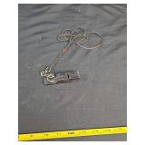 Black Plastic Whistle with Braided Lanyard and Metal Hardware