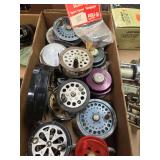 Boxed Group of Fly Fishing Reels and Spools