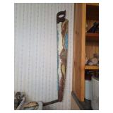 Signed Hand-Painted Crosscut Saw Landscape Art