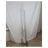 Group of Four Fishing Rods Including Fenwick Eagle GT and Berkley