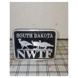 South Dakota NWTF Metal Trailer Hitch Cover