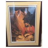 Marian Anderson Framed Artist Proof Prints Ponderin and Winter's Trade National Wild Turkey Federation
