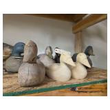 Wooden Duck Decoys, Group of Three