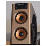 Rockville RHB70 Bluetooth Powered Bookshelf Speakers with Remote Control