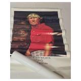 Lot of Two Sports Posters Featuring Jack Nicklaus Royalty 73 PGA Titles and Bobby Jones The Great Amateur