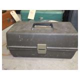 Plano Plastic Tackle Box with Fishing Lures, Hooks, and Sinkers