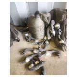 Molded Plastic Canada Goose Hunting Decoys with Detachable Necks and Mesh Storage Bags