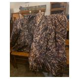 Gamehide Mossy Oak Camouflage Hunting Jacket and Bib Overalls Set Size 4X