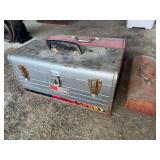 Three Metal Tool Boxes Including Sears Craftsman Grand Sport and Vermont American