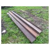 Set of Three Structural Steel I-Beams