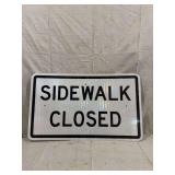 Reflective Aluminum Sidewalk Closed Traffic Sign