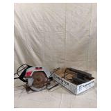 Craftsman 2 1/8 Horsepower Circular Saw and Black and Decker Basic Finishing Sander